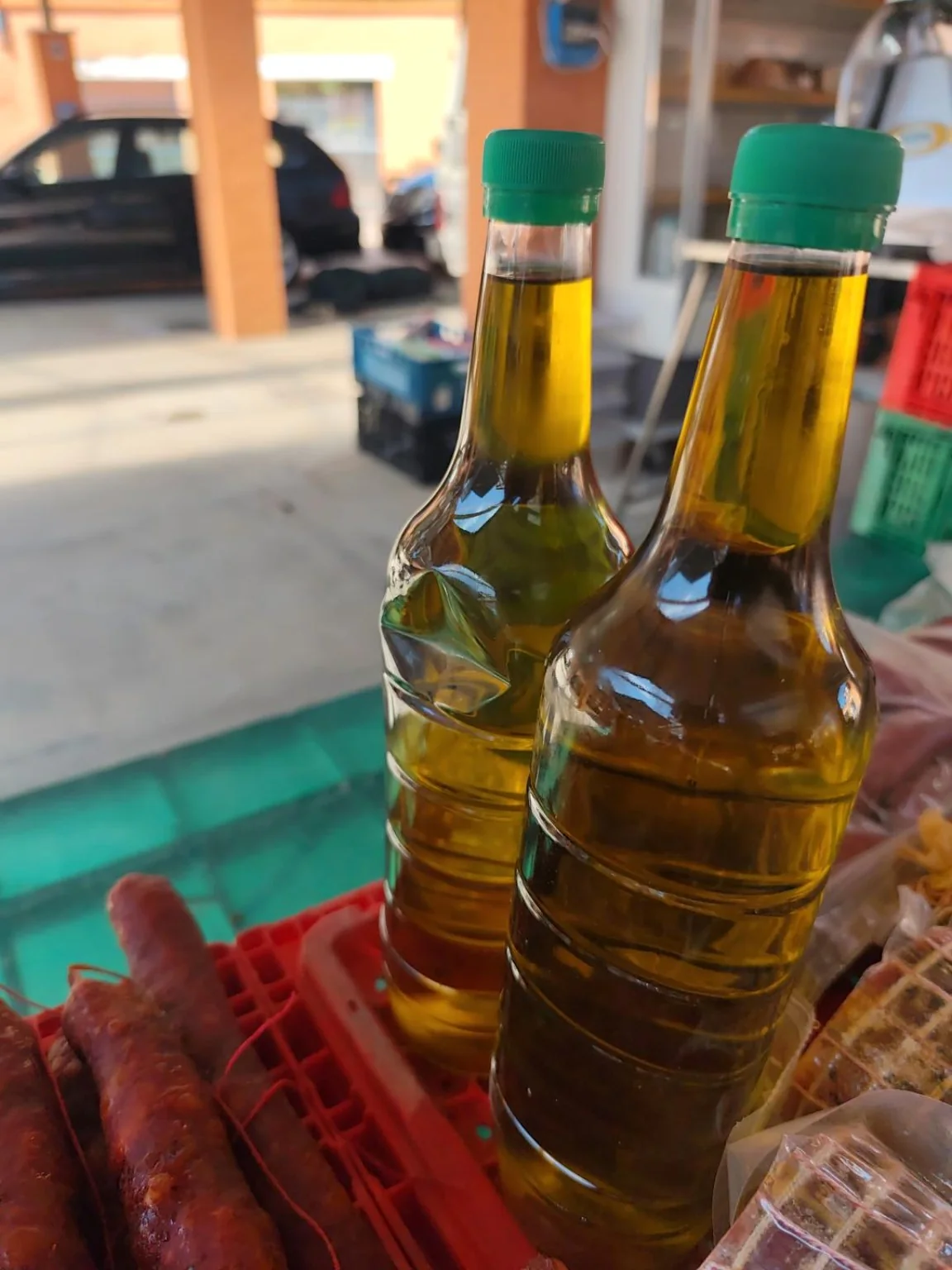 Bottiglie di olio